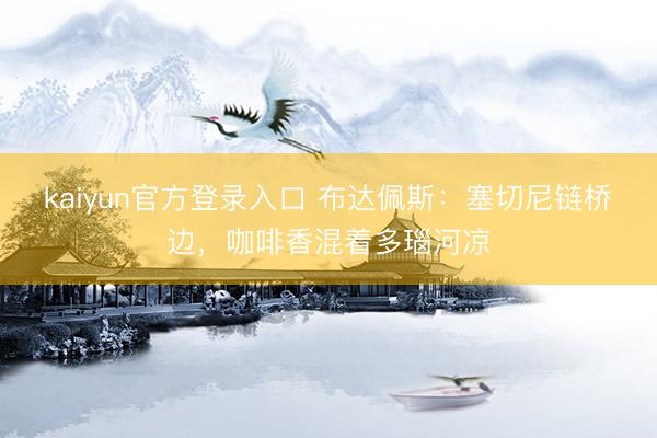 kaiyun官方登录入口 布达佩斯：塞切尼链桥边，咖啡香混着多瑙河凉